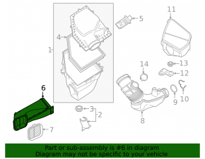 Air intake BMW X3 G01 18- 2.0T