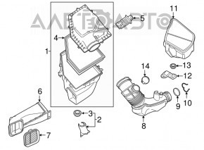 Air intake BMW X3 G01 18- 2.0T