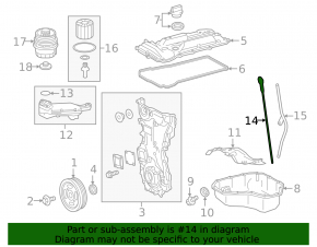 Oil dipstick 2AR-FXE Lexus ES300h 13-18
