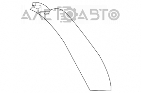 Right side trunk lid trim for Mercedes X164 GL, beige