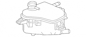 Honda Civic X FC 16-21 Coolant Expansion Tank Without Cap