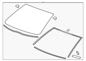 Chevrolet Volt 11-15 USA Sand Windshield