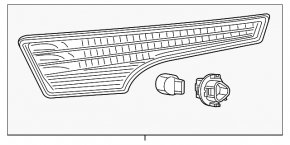 Right turn signal for Nissan Altima 13-15 pre-restyling