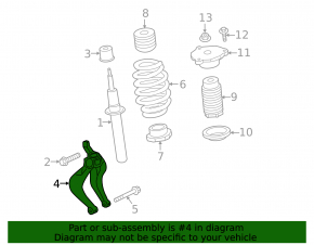 Front Left Shock Absorber Fork Volvo XC60 18-23 AWD