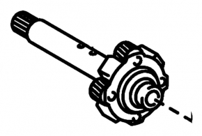 Toyota Prius V 12-17 CVT automatic transmission primary shaft