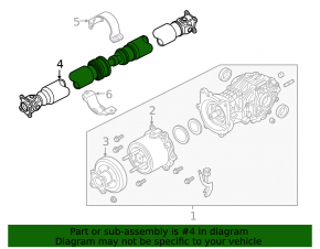 Drive shaft driveshaft Nissan Pathfinder 13-20