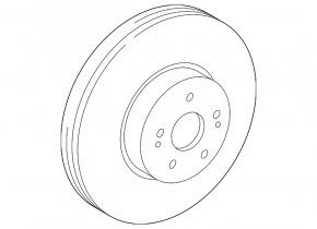 Front left brake disc Lexus RX350 RX450h 16-22