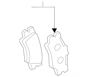 Brake pads rear Lexus ES350 07-12