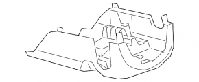 The steering column frame, lower part of the Audi E-Tron 19-23, black, scratches