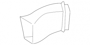 Brake disc air duct front left BMW X7 G07 19- rear part