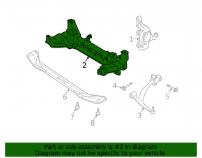 Front subframe Infiniti FX35 FX45 03-08 AWD