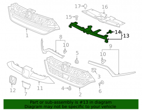 Radiator grill bracket grill Honda CRV 17-19