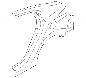 Rear left wing Hyundai Elantra UD 11-16