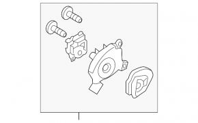 Actuator motor for the heater air conditioner in a Subaru Legacy 15-19