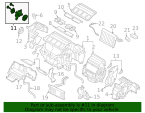 Actuator motor heater drive air conditioner Subaru Outback 15-19
