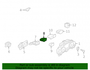 Parking assistant button VW Touareg 11-17