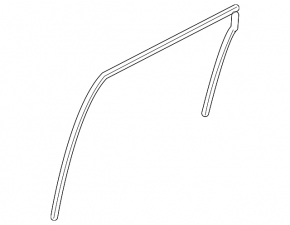 Rear right window seal for Nissan Rogue 2015