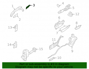 Hyundai Tucson 22-25 rear right outer handle plug
