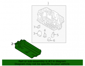 GMC Terrain 18 Upper Dashboard Fuse Box Cover Type 1
