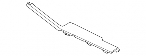 Upper right front panel trim for Kia K5 21-24, black, for start-stop