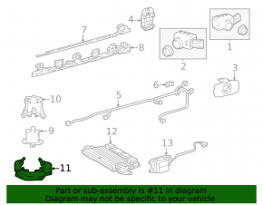 Blind Spot Sensor Bracket (BSM) Right Lexus LS 18-23