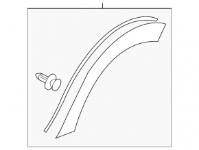 Rear left wing arch trim Subaru XV Crosstrek 18-23