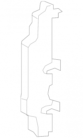 Left radiator deflector Ford Flex 09-12 prerest