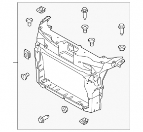 TV panel radiator Ford Explorer 11-15 prerest
