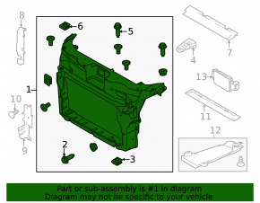 TV panel radiator Ford Explorer 11-15 prerest