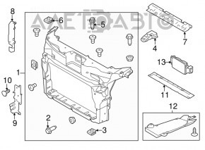 TV panel radiator Ford Explorer 11-15 prerest