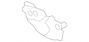 Ford Escape MK3 13-19 hood lock without sensor