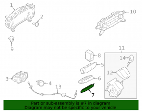Passenger Airbag Indicator Ford Focus mk3 15-18