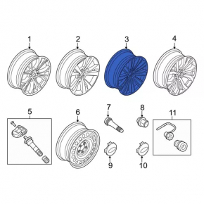 Wheel disk R20 Ford Explorer 20 - light curb