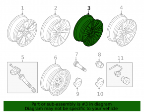 Wheel disk R20 Ford Explorer 20 - light curb