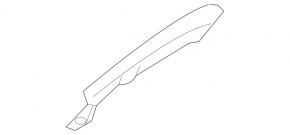 Rear bumper mount upper left Mercedes GLA 15-20