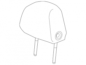Headrest front right Cadillac ATS 13- leather beige