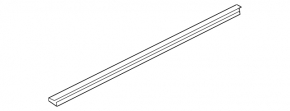Glass seal inside rear right door Chevrolet Malibu 16-
