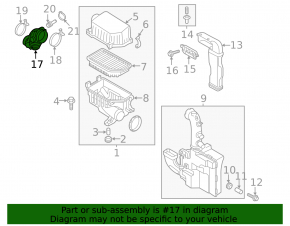 Air duct for Hyundai Veloster 12-17 1.6 manifold