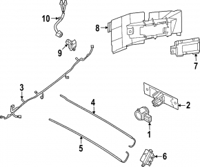 Blind Spot Sensor BSM Left Nissan Rogue 21-23 us built