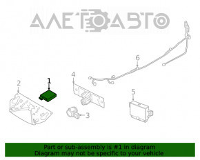 Blind Spot Sensor BSM Left Nissan Rogue 21-23 us built