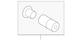 Front left brake caliper bushing for Volvo XC90 16-25