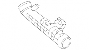 Intercooler pipe left second Volvo XC90 16-22 T5, T6 plastic