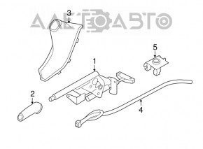 Parking brake cable right BMW 3 F30 12-18