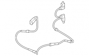 Rear shock absorber wiring right BMW 5 G30 18-23 4.4T