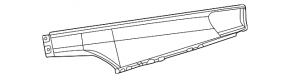 Right upper front panel trim for VW Atlas 24-25 in light wood finish Walnuss