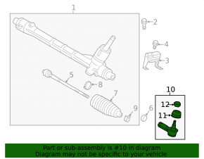 Steering tip left Mitsubishi Outlander 14-21