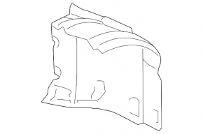 Front right rear fender liner for BMW 7 Series F01 11-15