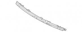 Front bumper molding lower central Toyota Venza 21- chrome