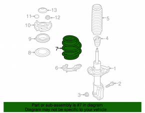 Front left spring Hyundai Elantra AD 17-20