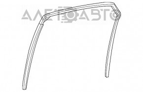 Rear left window seal for Lexus RX350 RX450h 16-22